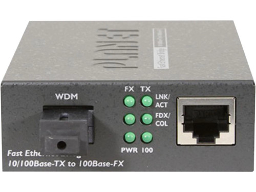 FT-806A20 | Planet | 10/100BASE-TX to 100BASE-FX Bridge Media Converter