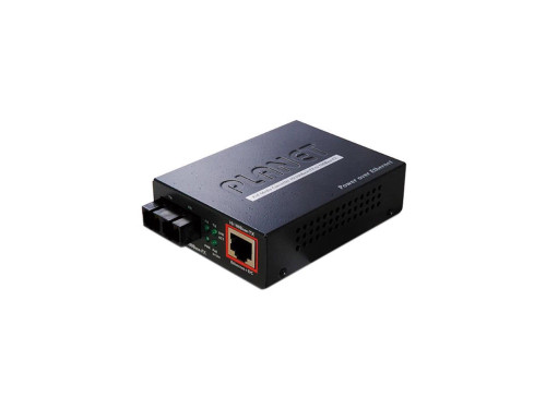 FTP-802S15 | Planet | 100Base-FX to 10/100Base-TX PoE Media Converter SC SM