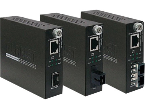 GST-802S | Planet | GT-802S 10/100/1000Base-T to 1000LX Gigabit Media Converter
