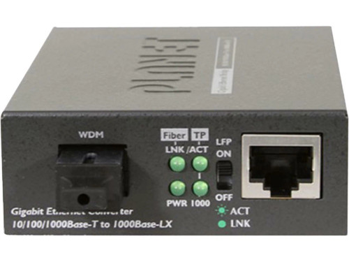 GT-806B15 | Planet | 10/100/1000Base-TX to 1000FX WDM Bi-directional Media Converter