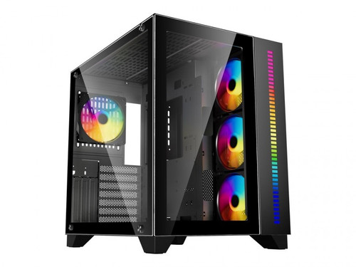ARGB-Q10-BK | DIYPC | Black USB3.0 ATX Mid Tower Gaming Computer Case