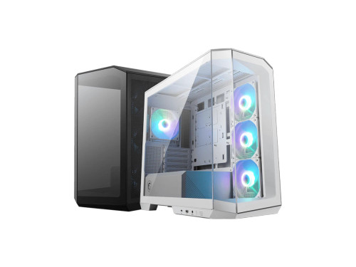 306-7G24R21-809 | MSI | MAG PANO M100R PZ Mid-Tower Gaming PC Case Tempered Glass Side