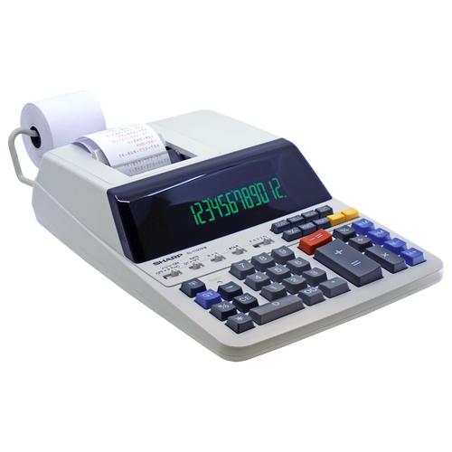 EL1197PIII | Sharp | Two-Color Printing Desktop Calculator 12-Digit Fluo