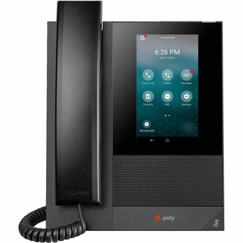 84C14AA-ABA | Poly | CCX 400 IP Phone Corded Corded Wall Mountable Desktop