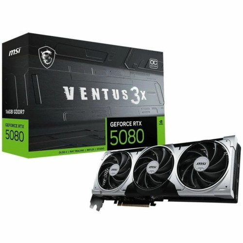 G508016V3CP | MSI | RTX 5080 16G VENTUS 3X OC PLUS 16GB GDDR7 Graphics Card
