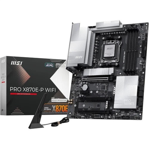 X870E-P | MSI | PRO WiFi AMD AM5 DDR5 ATX Desktop Motherboard