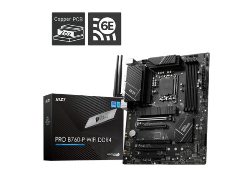 MSIB760-PDDR4 | Intel | LGA 1700 l12th&13th Gen SATA 6Gb/s Motherboard WiFi