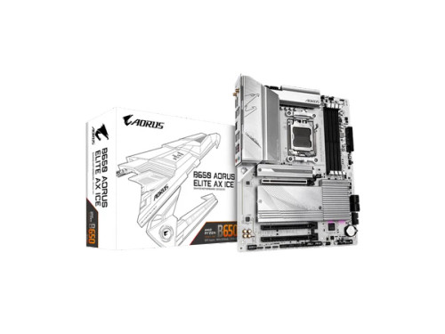 B650AORUSELITEAXICE | AMD | Gigabyte B650 Aorus Elite AX ICE AM5 LGA 1718 B650 ATX Motherboard