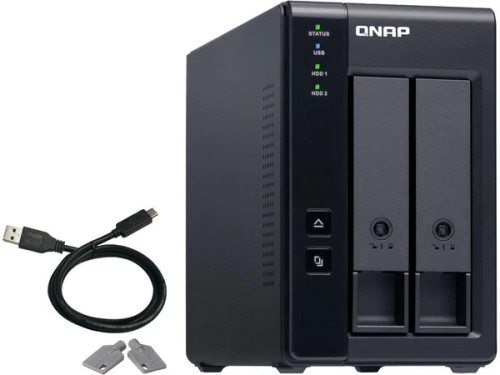TR-002 | QNAP | US Diskless System 2 Bay USB Type-C Direct Attached Storage
