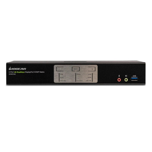 GCMS1922 | Iogear | KVMP 2-Port 4K Dual View DisplayPort Matrix