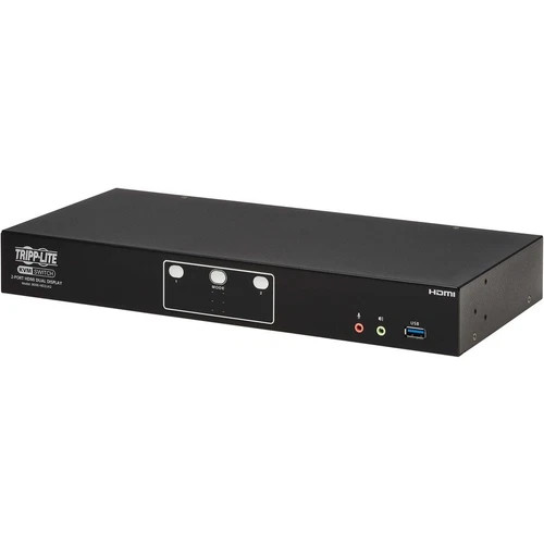 B006HD2UA2 | Tripp Lite | 2-Port 4K60Hz HDMI Duel Display USB 3.2 Gen 1 KVM Switch