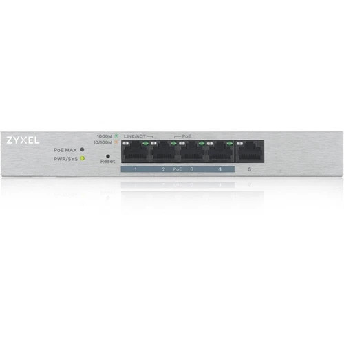 GS12005HPV2 | Zyxel | 5-Port GbE Web Managed PoE Switch
