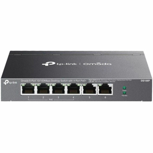 DS106P | TP-Link | Omada 6-Port 10/100Mbps Unmanaged Desktop Switch
