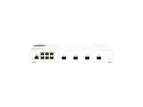 QSW-M408S | QNAP | 6-port layer 2 managed switch. 6 x 2.5GbE 1G/100M ports