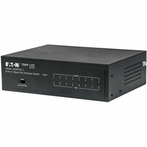 NG8POE1 | Tripp Lite | 8-Port 10/100/1000 Mbps Gigabit Ethernet Unmanaged Switch