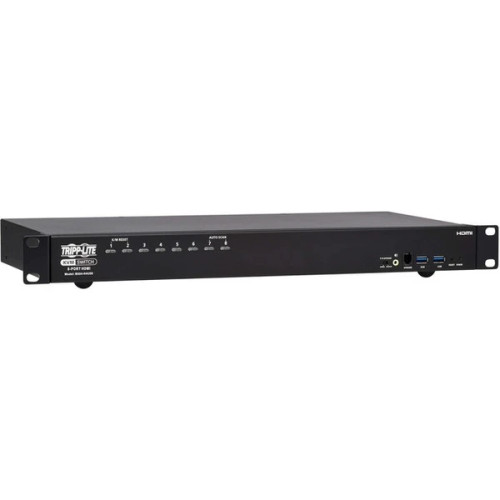 B024H4U08 | Tripp Lite | 1U Rack Mount 8-Port 4K60Hz HDMI USB Peripheral KVM Switch