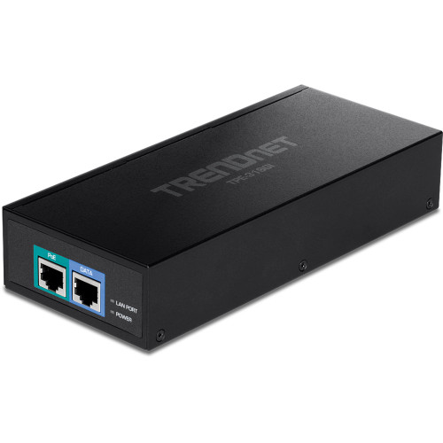 TPE-319GI | TRENDnet | 10G PoE++ Injector Supplies PoE 15.4W PoE+ 30W or PoE++ 90W