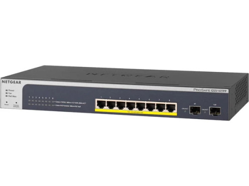 GS510TPP100NAS | Netgear | 10-Port Gigabit Ethernet Smart Managed Pro PoE Switch GS510TPP