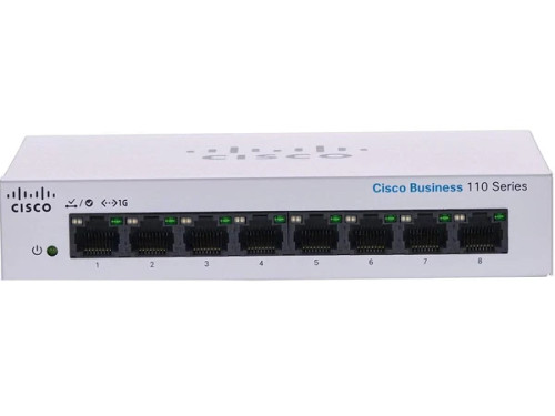 CSC-CBS110-8T-D-NA | Cisco | Business CBS110-8T-D Unmanaged Switch 8 Port GE Desktop Ext PS Lim