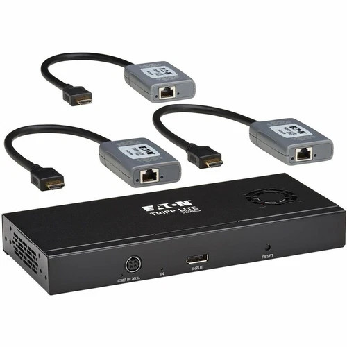 B156E003H8KK | Tripp Lite | 3-Port DisplayPort to HDMI Splitter/Extender Kit over Cat6 TAA