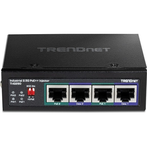 TIIG290 | TRENDnet | 95W 2-Port Industrial 2.5G PoE++ Injector