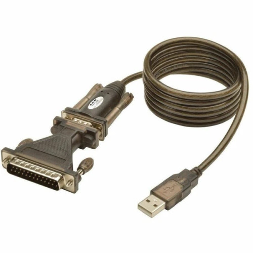 U209005DB25 | Tripp Lite | USB-A to DB25 Serial Adapter Cable