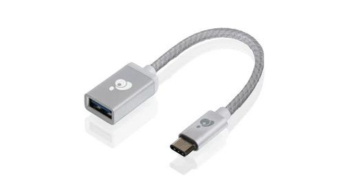 G2LU3CAF10SIL | Iogear | Charge & Sync USB-C To USB Type-a Adapter Silver USB