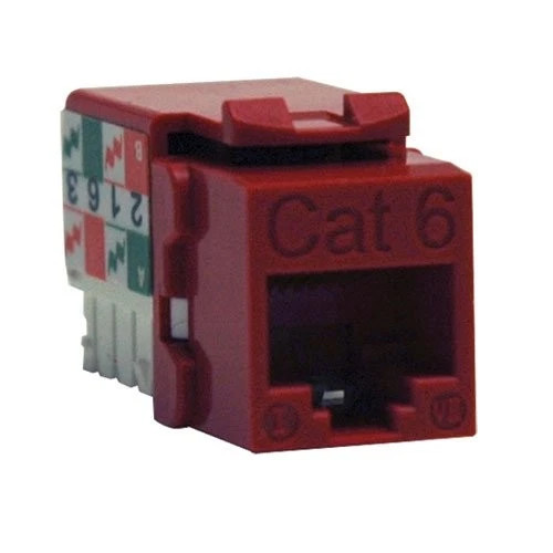 N238-001-RD | Tripp Lite | Cat6/Cat5e 110 Style Punch Down Keystone Jack RED TAA GSA