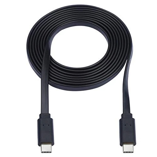 U040-003-C-FL | Tripp Lite | USB C to USB C Flat USB 2.0 Thunderbolt 3 Black 3ft Cable