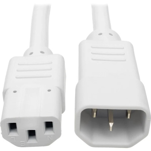 P005-003-AWH | Tripp Lite | 3ft Heavy Duty Power Extension Cord C14 to C13 15A 14 AWG White
