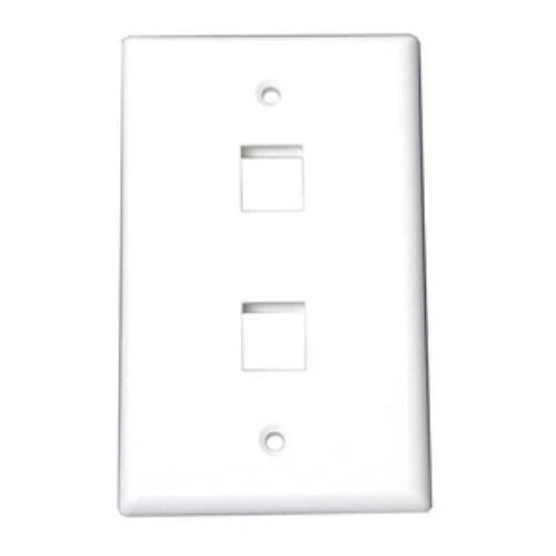 PLATE2WH | StarTech | Dual Outlet RJ45 Universal Wall Plate White