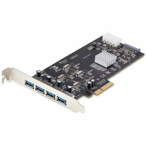 P5Q4AUSBCARD | StarTech | 4-Port USB PCIe Card. 4x USB-A Ports Windows/macOS/Linux