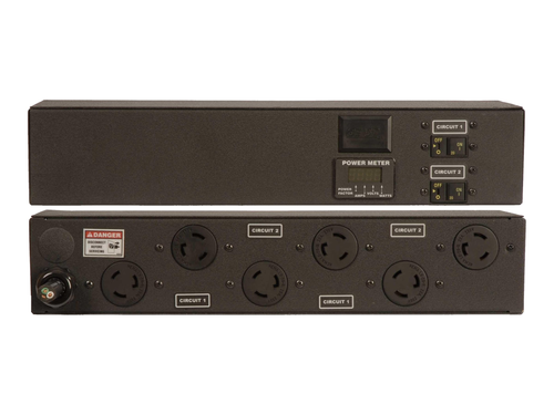 2XPRC060-103L20TL6 | Geist | PDU, Metered Standard, 30A, 208V, 4.9kW, Horizontal, (6) NEMA L6-20R, 10ft power cord with L6-30P, Black Powder Coat