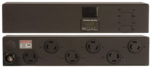 2XPRCN062-103L30TL6 | Vertiv Geist | Metered Standard, 30A, 208V, 4.9kW, Horizontal, (6) NEMA L6-30R, 10ft power cord with L6-30P, Black Powder Coat (PDU)
