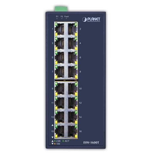 ISW-1600T | Planet | 16-Port Fast Ethernet Industrial Switch