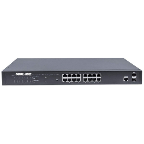 561198 | Intellinet | 16-Port Gigabit PoE+ Managed Switch