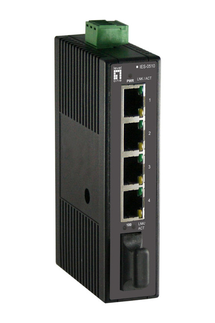 IES-0510 | LevelOne | 4-Port Fast Ethernet SC Fiber Switch