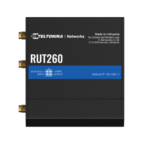 RUT260000000 | Teltonika | LTE Cat6 WiFi Router