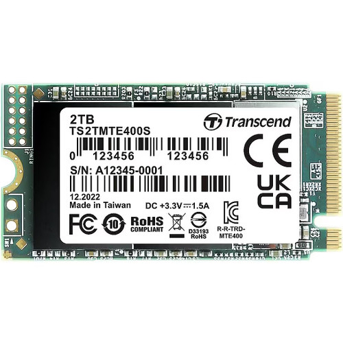 TS2TMTE400S | Transcend | 2TB M.2 2242 PCIe TLC SSD