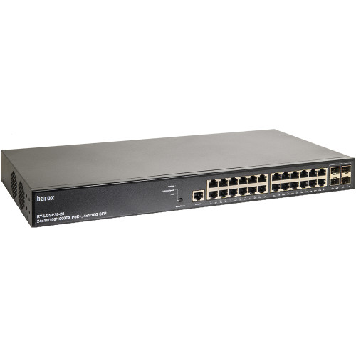 RY-LGSP38-28 | Barox | 24-Port Gigabit PoE+ 10G Switch