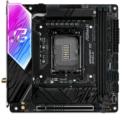 90-MXBRZ-A0UAYZ | ASRock | B860I LGA1851 WiFi Mini-ITX Motherboard