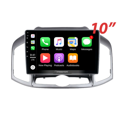 Nakamichi Wireless Apple Carplay Android auto solution compatible with Holden Captiva 7 Top Screen