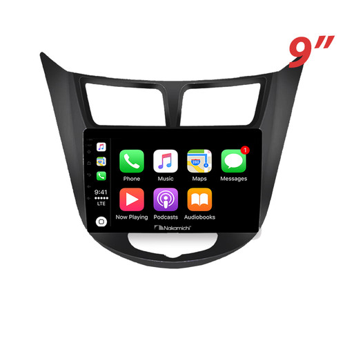 Nakamichi Wireless Apple Carplay Android auto solution compatible with Hyundai Accent 2011+