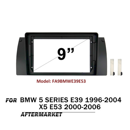 9" FACIA KIT Panel Fascia Dash Plate Panel For BMW 5 SERIES E39 1996-2004 X5 E53 2000-2006