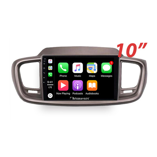 Nakamichi Android Wireless Apple Carplay Android auto Sat Nav solution compatible with Kia Sorento 2015-2019