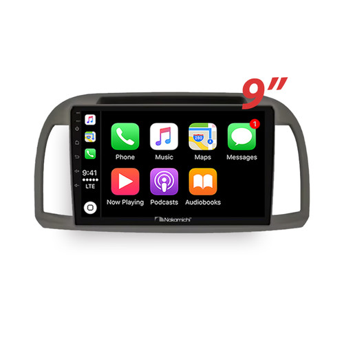 Nakamichi Android Wireless Apple Carplay Android Auto Sat Nav Solution compatible with Nissan Micra 2007-2010