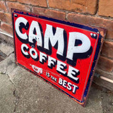 Camp Coffee Vintage Metal Advertising Sign