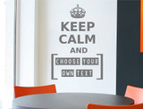 make your own keep calm wall sticker