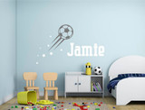personalised football wall decal