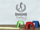 personalised boxing wall sticker